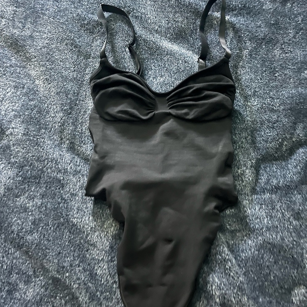 SKIMS Black Bodysuit